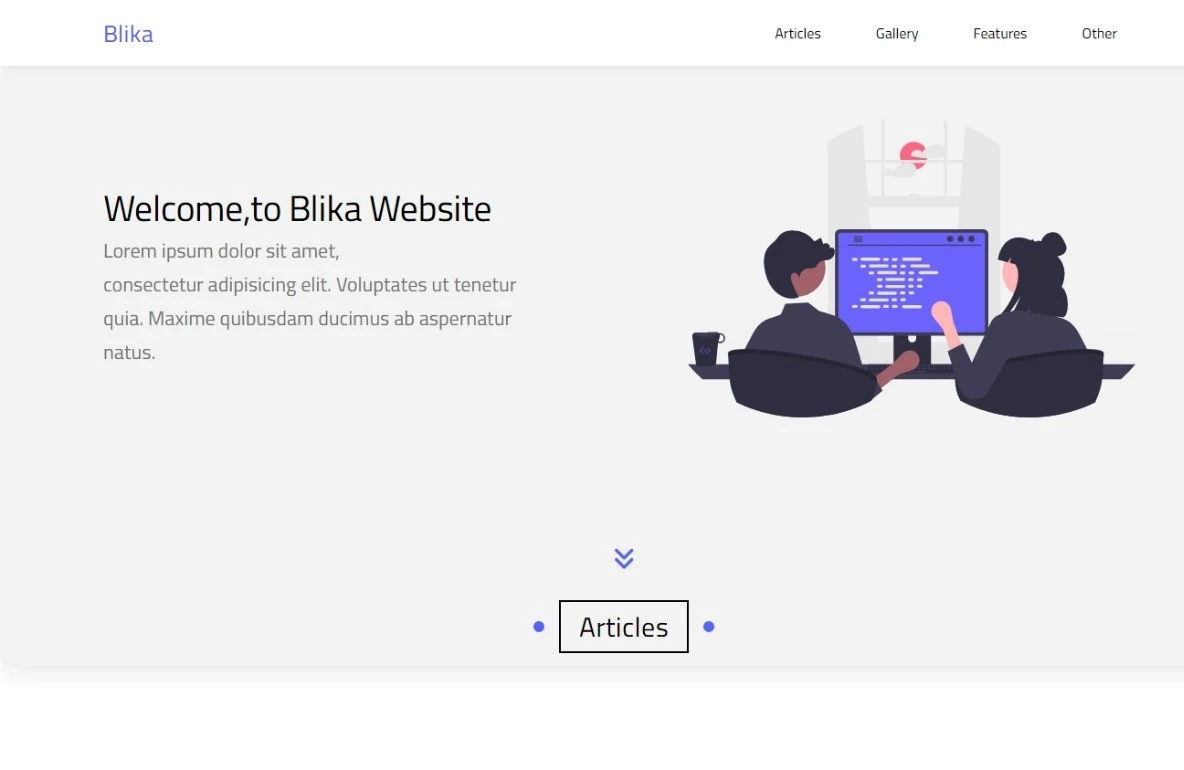 Blika Agency Landing Page